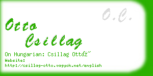 otto csillag business card